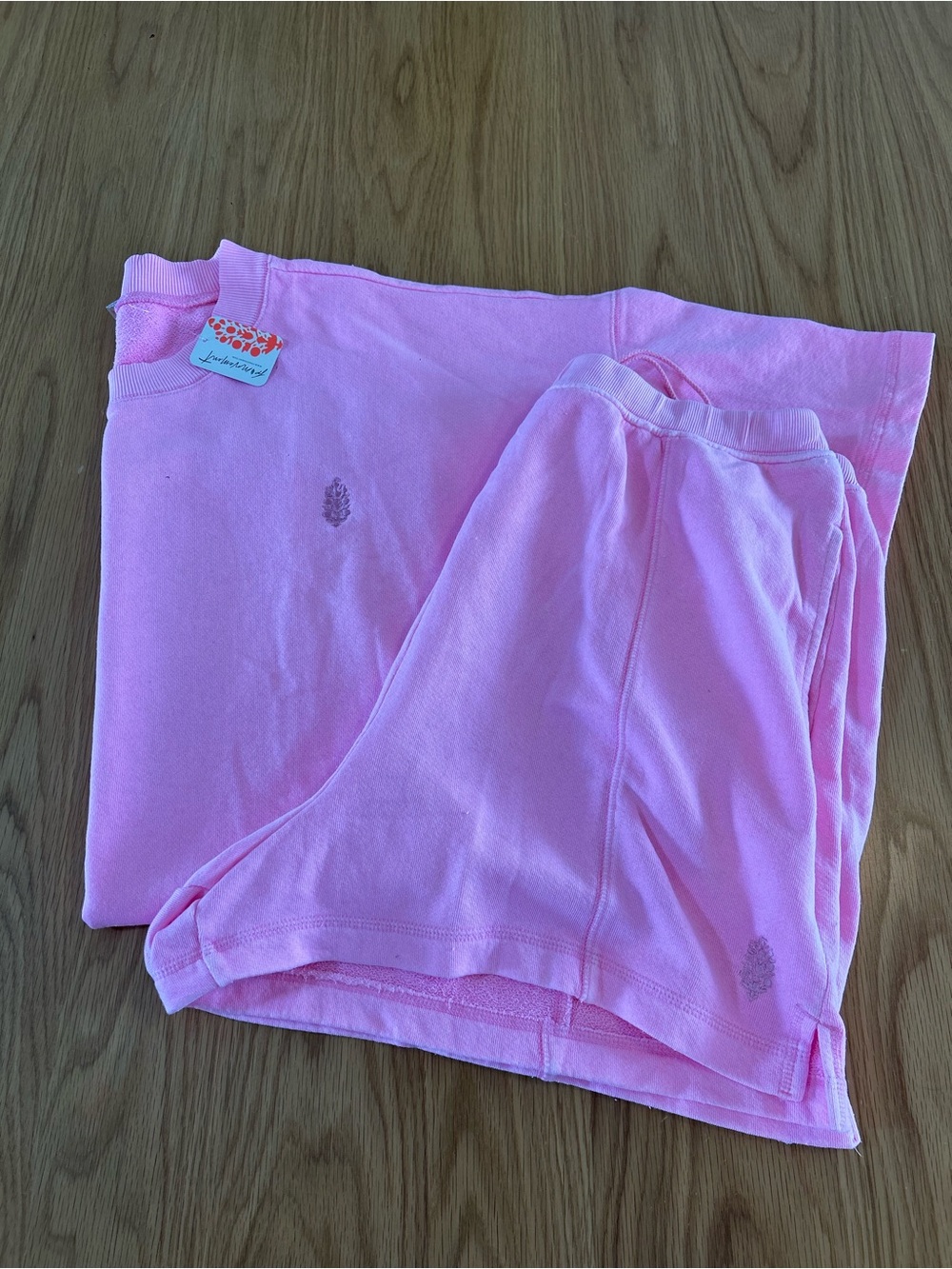 Free People FP Movement Back Me Up Set Neon Pink Bubblegum Size XL NWT
